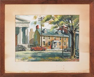 Philip Jamison (American, b. 1925), watercolor dep
