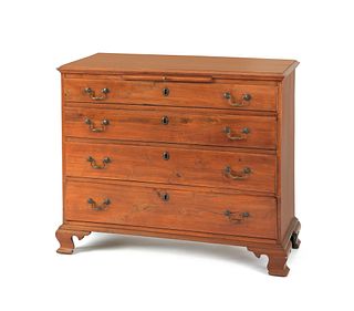 Pennsylvania Chippendale walnut chest of drawers,8