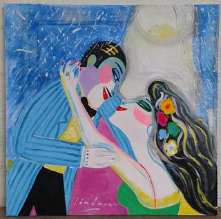 Earl Linderman - "Kisses By Starlight" - Original Oil on Canvas