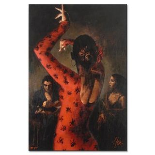 Fabian Perez - Tablado Flamenco IV - Streched Limited Edition Giclee on Canvas