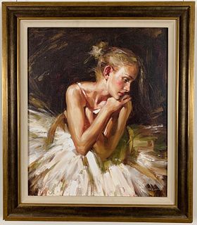 Andrew Atroshenko - Thoughts Before the Dance - Framed Limited Edition Giclee on Canvas