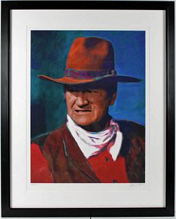 James Gill - "Duke" - John Wayne - Framed, Limited Edition Serigraph on Paper