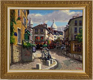 Sam Park - Montmartre (Deluxe) - Framed Limited Edition Giclee on Canvas