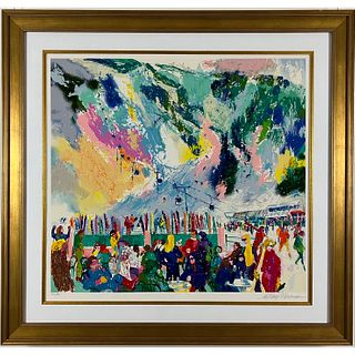 LeRoy Neiman - "Aspen Mountain Rendezvous" - Framed Limited Edition Serigraph