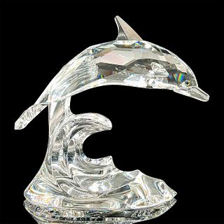 Swarovski Crystal Figurine, Dolphin On A Wave