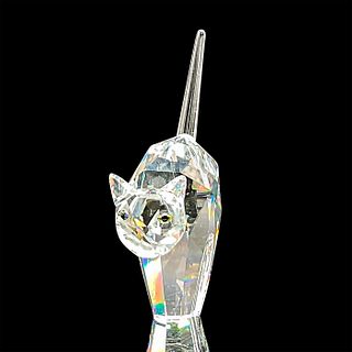 Swarovski Silver Crystal Figurine, Tomcat