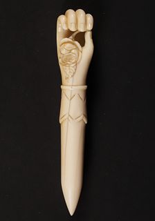 Fine Whaler-Made Antique Whale Ivory Bodkin, 19th Century