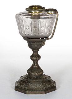 W. C. EBERT PATENTED SAFETY EXTINGUISHER KEROSENE STAND LAMP