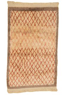 NO RESERVE -  Vintage Turkish Shag Rug 4’ x 6’3" (1.22 x 1.91 M)
