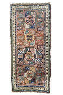NO RESERVE -  Antique Kazak Long Rug 3'11'' x 8'7'' (1.19 x 2.62 M)