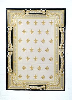 NO RESERVE -  Needle Point Rug 6' x 9’ (1.83 x 2.74 M)