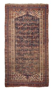 NO RESERVE -  Antique Qashqai Rug 4’6" x 8’4” (1.37 x 2.54 M)