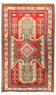 Antique Sewan Kazak Rug 5’8" x 9’10” (1.73 x 3.00 M)
