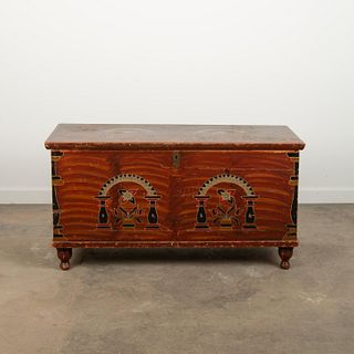 Berks County Painted Blanket Chest, Early 19th c.