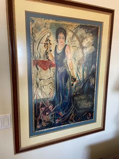 Janet Treby - Olypian Myth III - Framed Limited Edition Serigraph in color on wove Paper