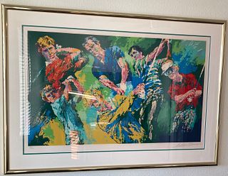 LeRoy Neiman - "Golf Winners" - Framed Limited Edition Serigraph on Paper