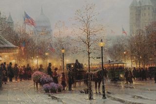 G. Harvey - "Inauguration Eve" is a Limited Edition, Printers Proof, Giclee on Canvas