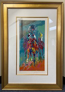 LeRoy Neiman's "Secretariat II" is a framed, limited Edition Serigraph on paper