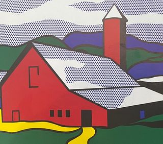 Roy Lichtenstein "Barn" Print.