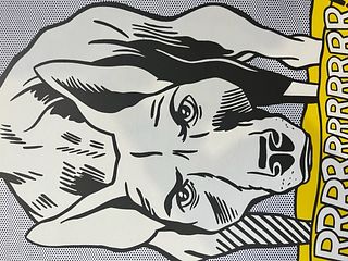 Roy Lichtenstein "Dog" Print.