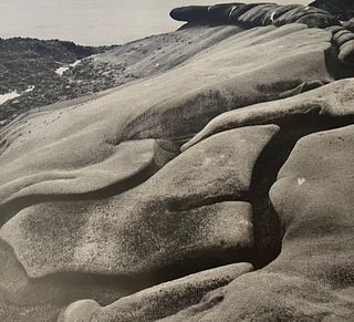 Edward Weston "Rock Erosion" Print.