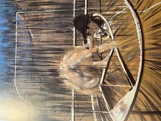 Francis Bacon "Stuy for Crouching Nude" Print.