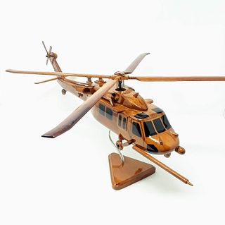 MH60 Seahawk Wooden Scale Helicoper Desk Display