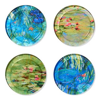 Claude Monet "Water Lilies, 1916-1919" Set of Four Coasters