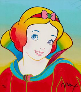 Peter Max (b. 1937), "Snow White," Screenprint in colors on paper, Sight: 15.25" H x 13.5" W