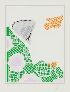 Romain (ErtE) de Tirtoff (1892-1990), "Summer," from "The Seasons Suite," 1975, Screenprint in colors on paper, Sight: 16.125" H x 12.75" W