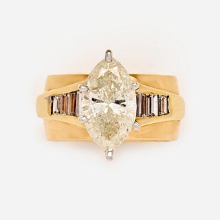 ArtCarved 3.88 ctw. Marquise Diamond Ring in 14k