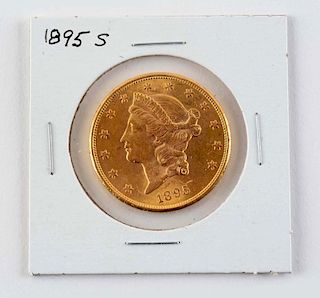 1895 S 20$ Liberty Gold Coin.