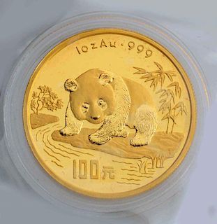 1995 Chinese Panda Bear Gold Coin.