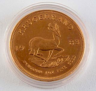 1983 Krugerrand 1 Oz Gold Coin.