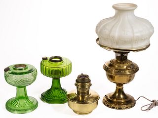 ASSORTED ALADDIN LAMPS, LOT OF FOUR