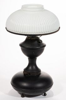 ACETYLENE LAMP CO. BRASS ACETYLENE / CARBIDE TABLE LAMP