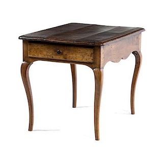 A French Provincial Style Low Table Height 24 3/4 x width 22 3/4 x depth 32 inches.