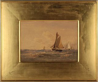 George Stanfield Walters, Oil on Canvas, Ship