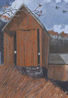 Eric Sloane 1905 - 1985 NA | Study for October Blaze Painting