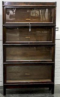 * An American Barrister Book Case Height 62 x width 34 x depth 11 1/4 inches.