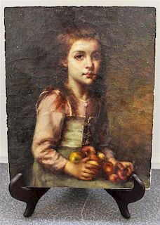 Artist Unknown, (19th century), Girl with Apples
