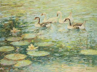 C. James Frazier b. 1946 SAI | The Duck Pond