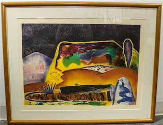 David Barbero, (American, 1938–1999), Abstract Landscape