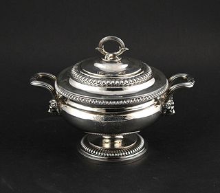 English Sterling Silver Petite Covered Tureen