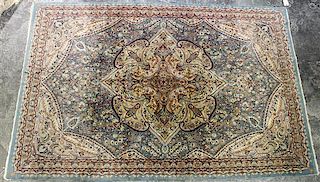 Two Persian Style Wool Area Rugs Larger: 9 feet 7 inches x 6 feet 7 inches.