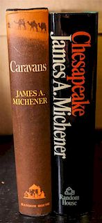 * MICHENER, JAMES A.  Collection of two works by Michener. Both first editions, both signed by author, both with dust jackets