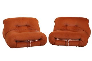 Two Afra & Tobia Scarpa "Soriana" Lounge Chairs