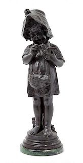 * A Continental Bronze Figure Height 24 inches.