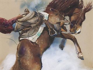 William Matthews b. 1949 | Cowboy Rodeo