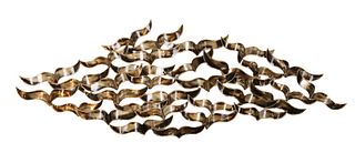 Contemporary Metal Wave Wall Hanging